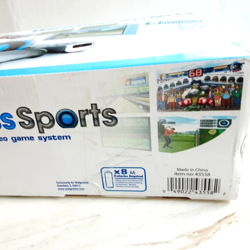 Wireless Sports Video Game System with 5 Games - NWOT